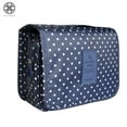 thumbnail image 3 of Luxtrada Portable Hanging Toiletry Bag Travel Makeup Pouch Waterproof Travel Kit Organizer Bathroom Storage Toiletry Bag with Hanging Hook Hanging Organizer Bag for Women Girls (Navy), 3 of 6