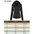thumbnail image 6 of Made by Johnny Women's Removable Hoodie Motorcyle Jacket XS WINE, 6 of 6