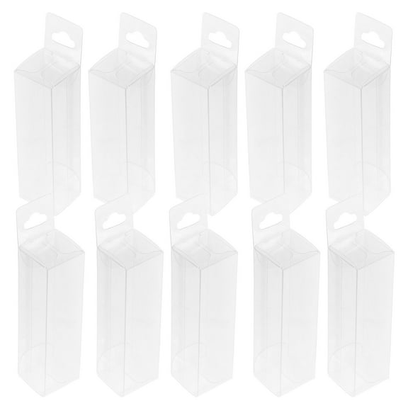 OUNONA  25 Pcs Lip Gloss Box Packaging Boxes Transparent Lipstick Case