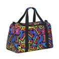 thumbnail image 2 of Balery Vintage Audio Cassettes Bolsa de Gimnasio para Mujeres, Bolsa de Viaje con Bolsillo Húmedo, Bolsa de Fin de Semana para Mujeres, Bolsa de Viaje Resistente al Agua, 2 of 7