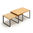 thumbnail image 4 of SONGMICS Estante para Especias, Juego de 2, Organizador de Armario, Especiero de Cocina Extensible, Negro y Natural, 4 of 10