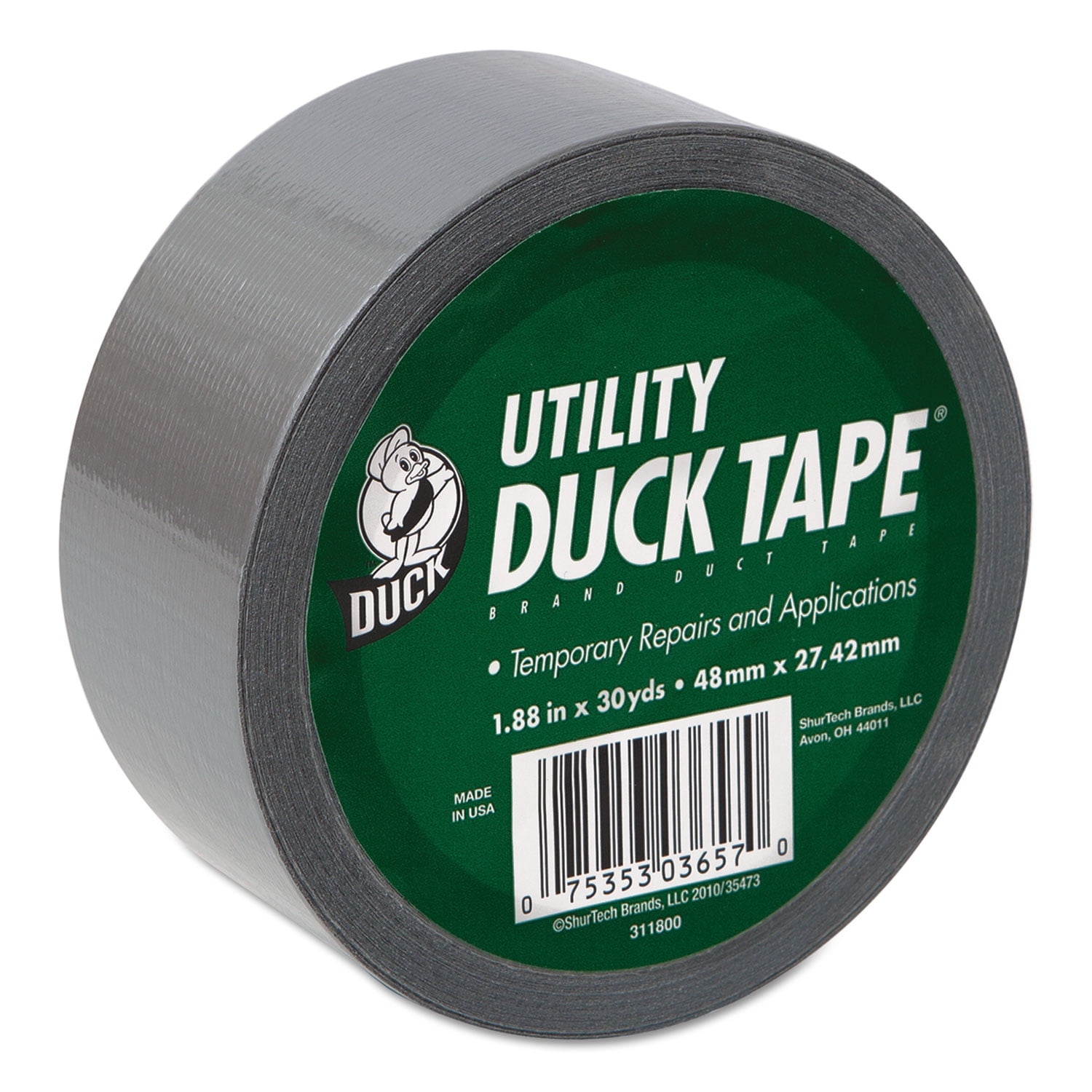 Chrome Duck Tape ShurTech 888789 repairs crafts color coding multiple uses 3PK 