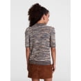 thumbnail image 4 of Scenario Women's and Women's Plus Henley Sweater with Puff Sleeves, Lightweight, Sizes XS-4X, 4 of 6