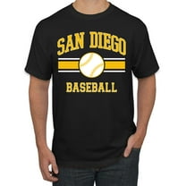 Wild Bobby City of San Diego Baseball Fantasy Fan Sports Men's T-Shirt, Black, Small