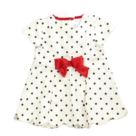 

Pre-owned Maggie and Zoe Girls White | Black | Red Dress size: 18 Months