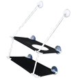 thumbnail image 4 of serony Pet Cat Window Mounted Soft Seat Hammock Perch Bed Black Double Layer, 4 of 7