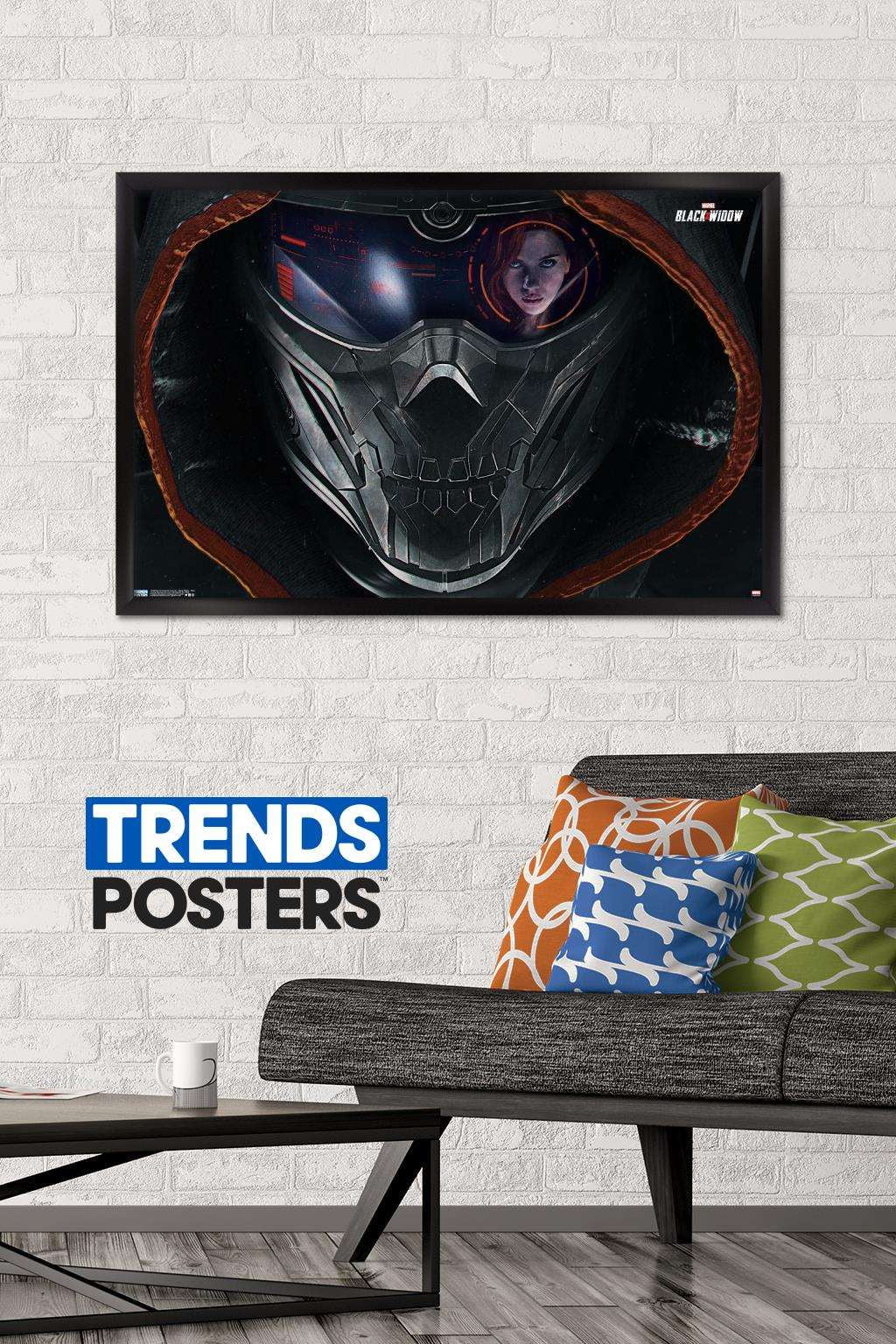 Marvel Cinematic Universe - Black Widow - Mask Wall Poster, 22.375" x 34", Framed