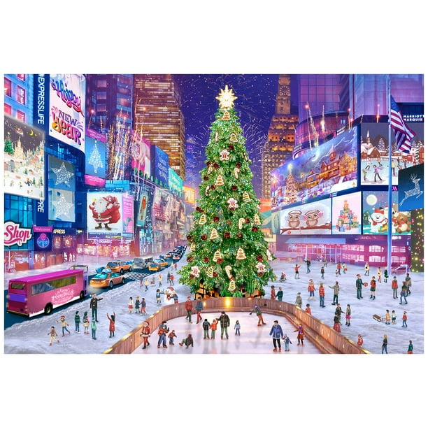 Puzzle Tektalk de 1000 piezas para Navidad de Times Square, 75 x 50 cm