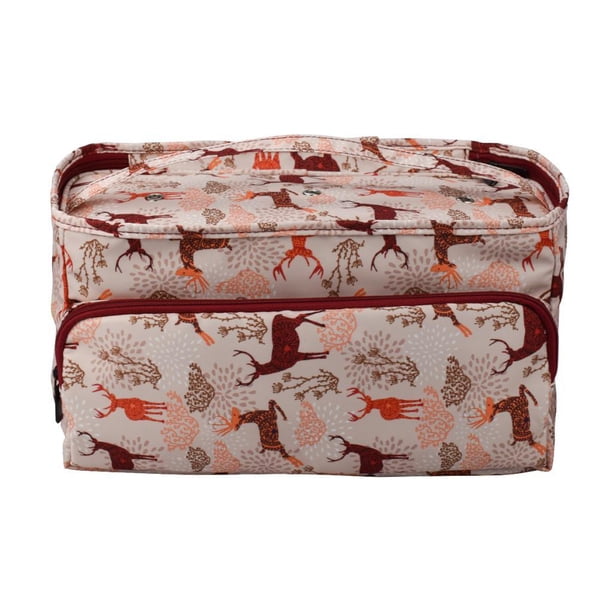 Bolsa de tejer, organizador de con bolsillo para s de , agujas de tejer, proyectos y suministros, morado - No se incluyen accesori Venado Sika Macarena Caja de bolsas de ganchillo