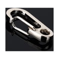 thumbnail image 4 of Outdoor Camping Hiking Carabiner Hook Stainless Steel Keychain Buckle Release Keyring, 4 of 6