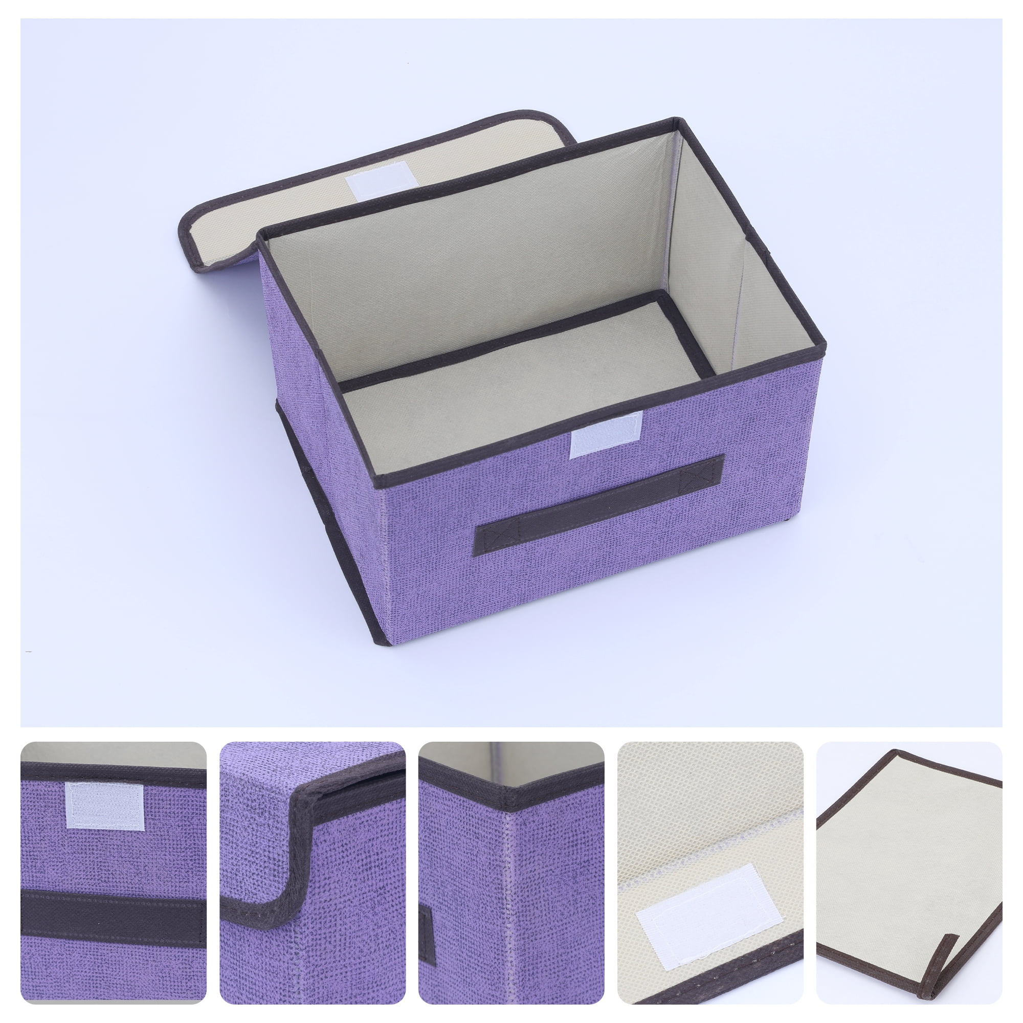 Unique Bargains 1 Pack Clothes Storage Bags Moving Bags Purple 14.2*9.1*9.4in