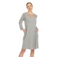 thumbnail image 1 of White Mark Robe Évasée à Encolure Croisée pour Femme, 1 of 6
