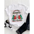 thumbnail image 1 of Camisetas estampadas de manga corta para mujer, ropa de moda con estampado de estrella, árbol de acuarela, tendencia linda, Feliz Navidad, Año Nuevo, 1 of 4