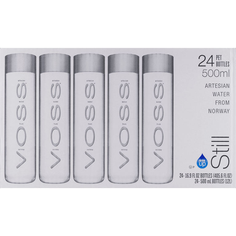 VOSS Pure Natural Still Spring Water - 24 Pack, 16.91 Fl Oz
