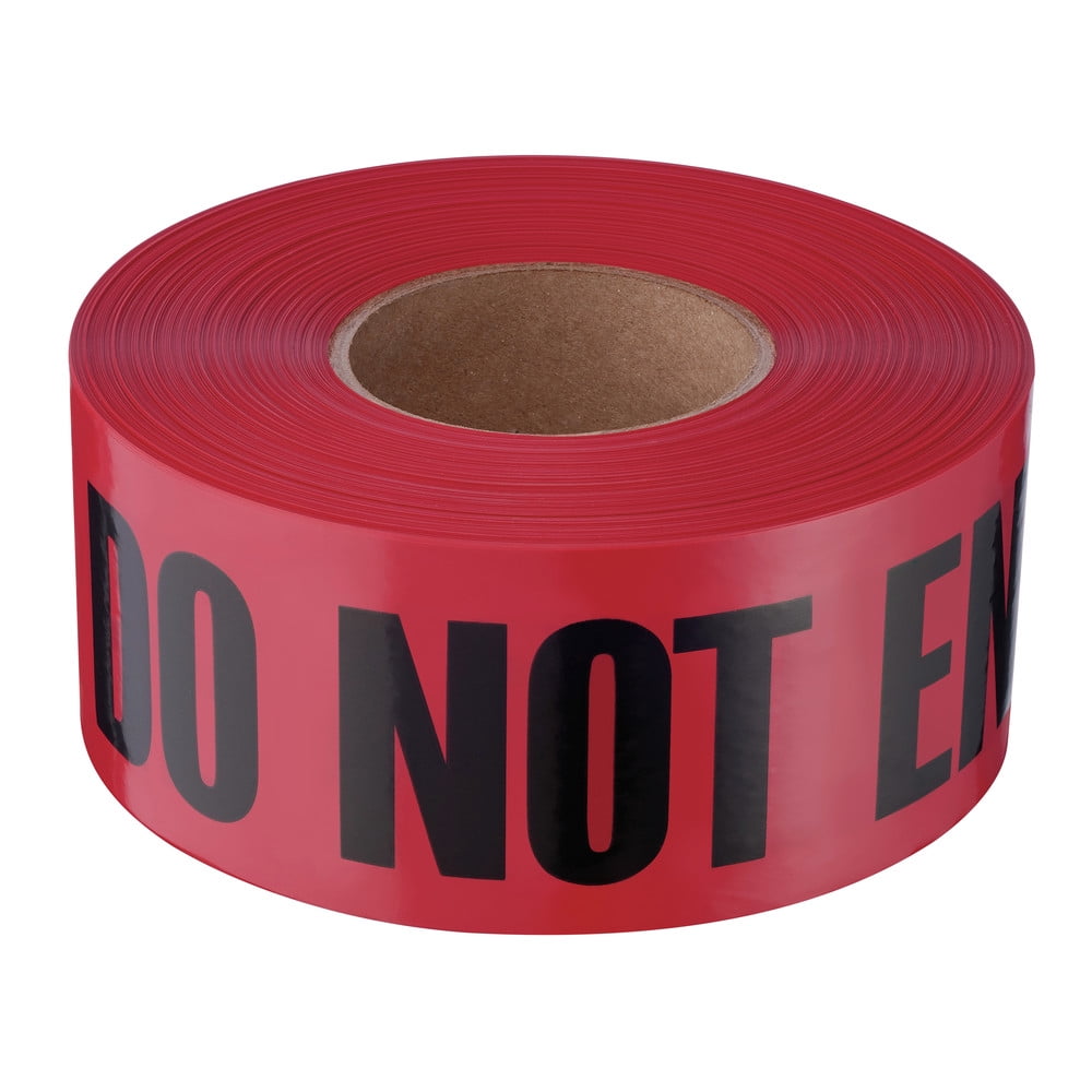 Empire 1,000 ft. x 3 in. 'Danger Do Not Enter' Barricade Tape (Red)