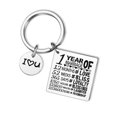 thumbnail image 3 of Stainless Steel Keyring Keychain Memorial Keepsake Engagement Wedding Jewelry, 3 of 5