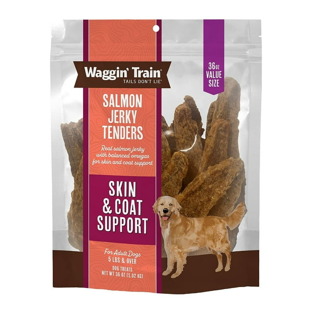 Waggin' Train, Salmon Jerky Tenders for Skin & Coat Support, 36 oz.