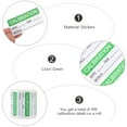 thumbnail image 2 of HOMEMAXS Calibration Stickers for DIY Selfadhesive Green Paper Labels with Smooth Surface 300pcs per Roll, 2 of 8