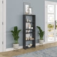 thumbnail image 3 of Ada Home Decor Diosp Multiple Tier Open Shelf Modern Bookcase, Anthracite/White, 3 of 7