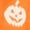 Jackie | Orange, variant on Women's Halloween Skeleton Graphic Cardigan Sweater from Way to Celebrate, Sizes S-4X