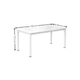 thumbnail image 4 of Escritorio Viena 180x60cm – Blanco con Patas Gris Oxford, 4 of 4