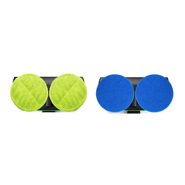Replacement Cleaning Pads For E700 Electric Mop – 2-Pack Soft Washable Pads – Hook-and-Loop Fastening – Machine Washable