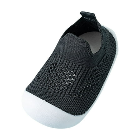 

Quealent Toddler Boys Girls Sneaker Slip On Shoes Kids Lightweight Breathable Walking Shoes (Black 11 lnfant)