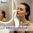 thumbnail image 5 of Linteum Textile Face Towel Set, 13x13 Inch, 100% Soft Cotton, 16 Single Ring Spun Washcloths, Absorbent & Durable Face Towel for Household, Spa, Gym and Hotels - 12 Pack (White), 5 of 7