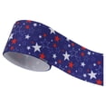 thumbnail image 2 of Red White & Blue Star Ribbon 5 Yards 1.5 inch Wide Usa Patriotic Wired Ribbon for Crafts Wrapping Wreath Bows 4th of July Memorial Day Home Party Decoration, 2 of 8