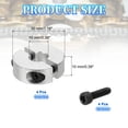 thumbnail image 2 of Uxcell Single Split Shaft Collar Locking Collar Clamp Style with Set Screw & Hex Wrench for Machine Tools Industry 10 mm/3/8 Inch, 2 of 7