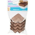 thumbnail image 4 of KidKusion Foam Rubber Jumbo Corner Guards for Sharp Corners, Table, Desk, 4 CT, Brown, Toddler, 4 of 4