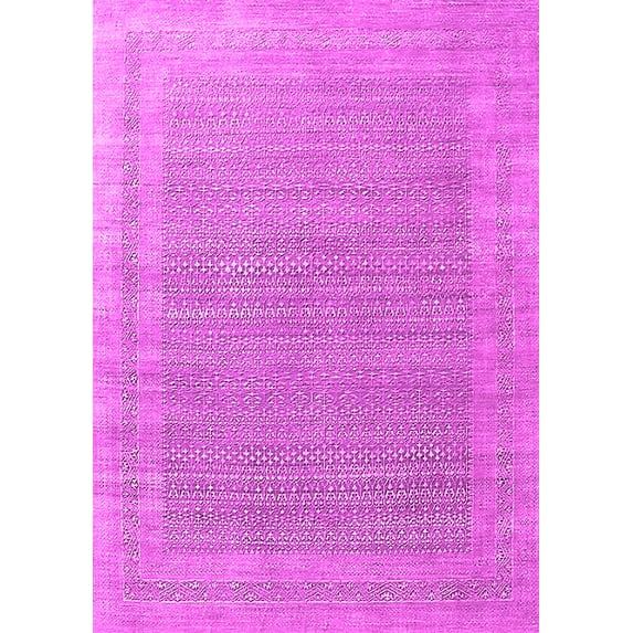 Ahgly Company Indoor Rectangle Oriental Pink Industrial Area Rugs, 2' x 3'