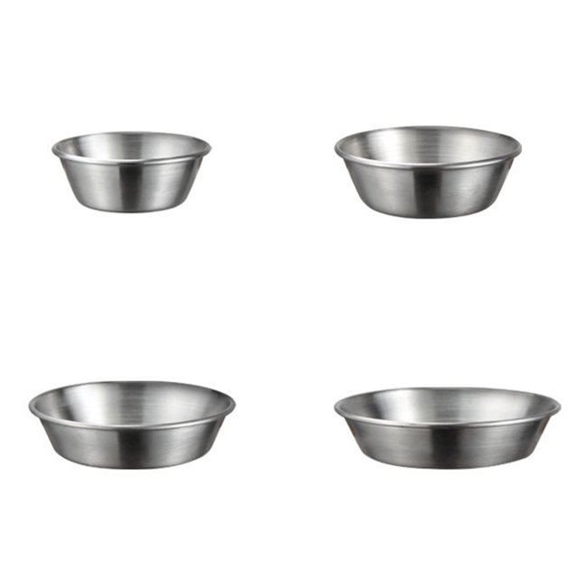 Shisuyan Sauce Dishes Silver 4Pcs 4.5X4.5X1In