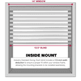thumbnail image 4 of Lotus & Windoware Cordless 1" Vinyl Mini Blind Light Filtering Horizontal Blind, 14" Width x 72" Length, White, Smooth, 4 of 6