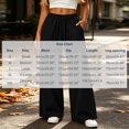 thumbnail image 2 of Tsivenald Sweatpants for Women Wide Leg High Waisted Sweat Pants Drawstring Elastic Waist Lounge Pants with Pockets Casual Comfy Pants, 2 of 9