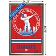 thumbnail image 3 of NFL New York Giants - Retro Logo 15 Wall Poster, 22.375" x 34", Framed, 3 of 3