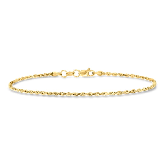 Pure Collection by Ross-Simons 1.5mm 14kt Yellow Gold Twisted Rope-Chain Bracelet, Women's, Adult