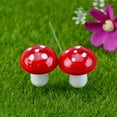 thumbnail image 6 of Ludlz 8Pcs Mini Mushrooms for Fairy Garden Mushrooms Miniature Figurines Colorful Miniature Garden Ornaments Fairy Garden Accessories for Micro Landscape, Plant Pots, Bonsai Craft Decor, 6 of 7