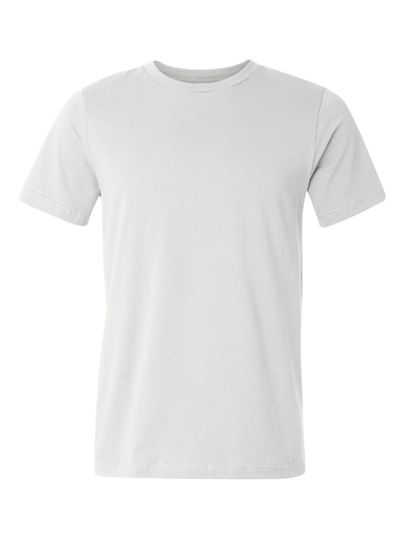 Bella Canvas Unisex Deep V-Neck T-Shirt - 100% Combed Ringspun Cotton, Retail Fit (White, 2XL)