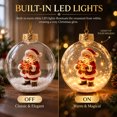 thumbnail image 5 of Glowing Christmas Story Ornament with 3D Resin Santa Claus, Light Up Ball Christmas Ornaments, Mini Christmas Decorations for Tree, Window, Mantel, 5 of 6