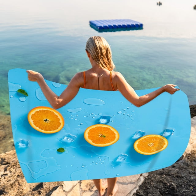 Xihbxyly Toalla de Playa de Microfibra, Toalla de Viaje Superligera, Manta Colorida Antiarena, Toalla de Baño de Alta Absorción, Ideal para Piscina, Spa, Yoga, Camping, Picnics, Diseño de 76 X 152 Cm