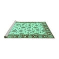 thumbnail image 2 of Ahgly Company Machine Washable Indoor Rectangle Abstract Turquoise Blue Modern Area Rugs, 8' x 10', 2 of 4