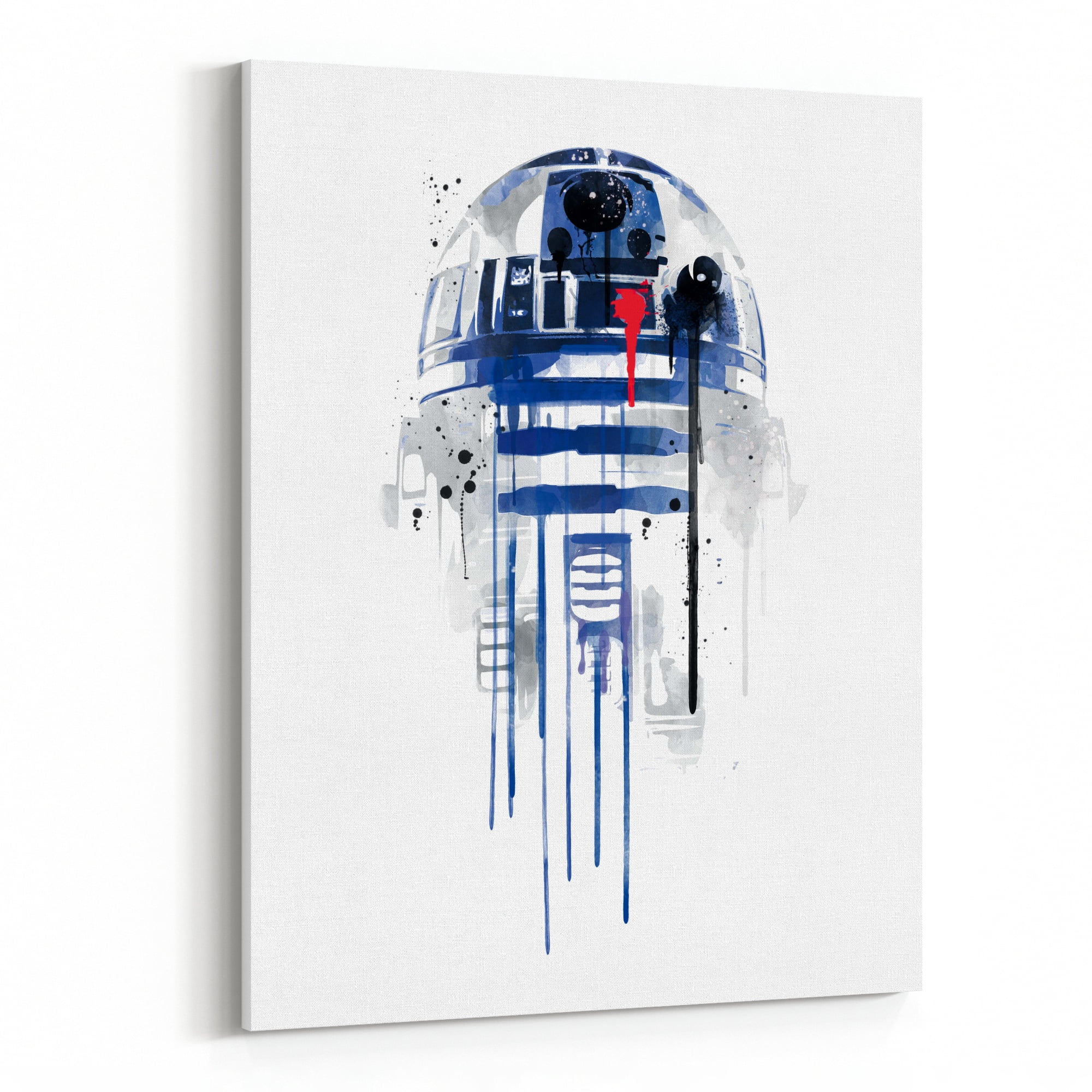 Droids Star Wars Illustration  Painting Poster Print 9x12