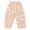 Beige, variant on ZHOGXU Lightweight Fashionable Summer Curved Cut Solid Color Elastic Waist Wide Leg Kids Girls Pants With Pocket All Season Suitable