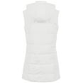 thumbnail image 3 of Chrisuno Women's Quilted Puffer Vest Soft Fleece Warm Winter Coat Long Casual Sleeveless Vest Jacket For Women White X-Large, 3 of 5