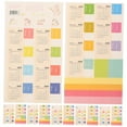 thumbnail image 6 of WHAMVOX  6 Sets Annual Plan Stickers Notepad Monthly Index Label White, 6 of 8