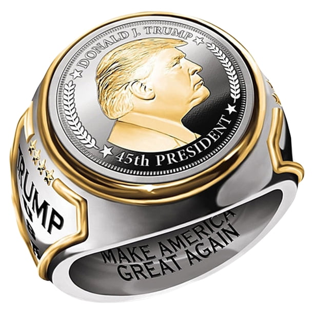 Grabado Anillo Presidenta Campaña Dos Colores Regalo Recuerdo para Amigos