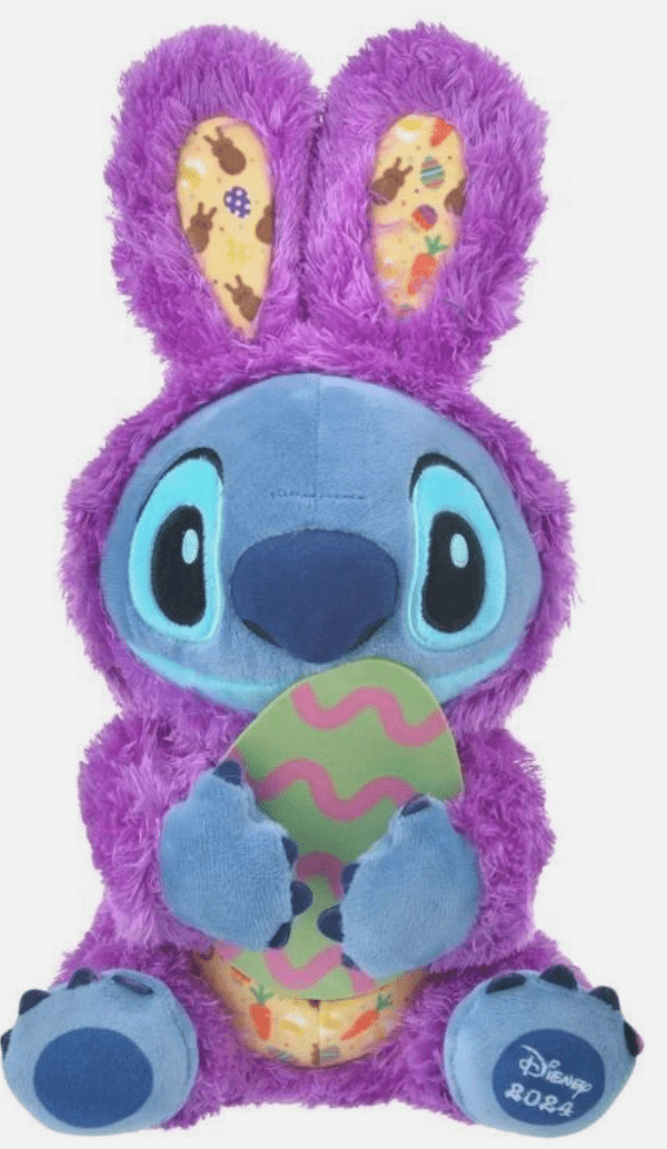 2024 Disney Easter Stitch Plush Toy Doll in Fluffy Bunny