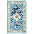 thumbnail image 2 of SAFAVIEH Madison Altan Oriental Area Rug, Light Blue/Ivory, 3' x 5', 2 of 9