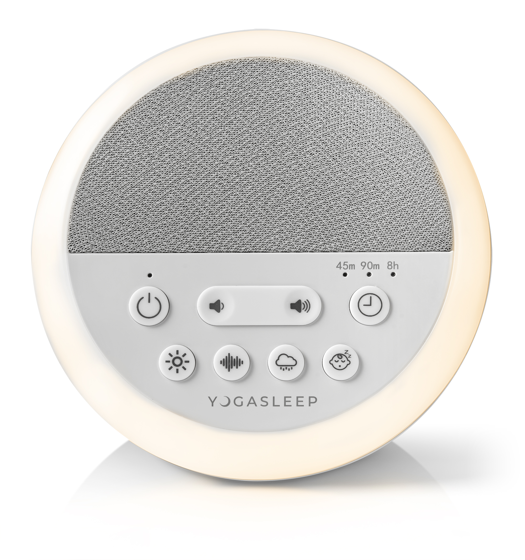 Yogasleep Nod Sound Machine and Night Light, White